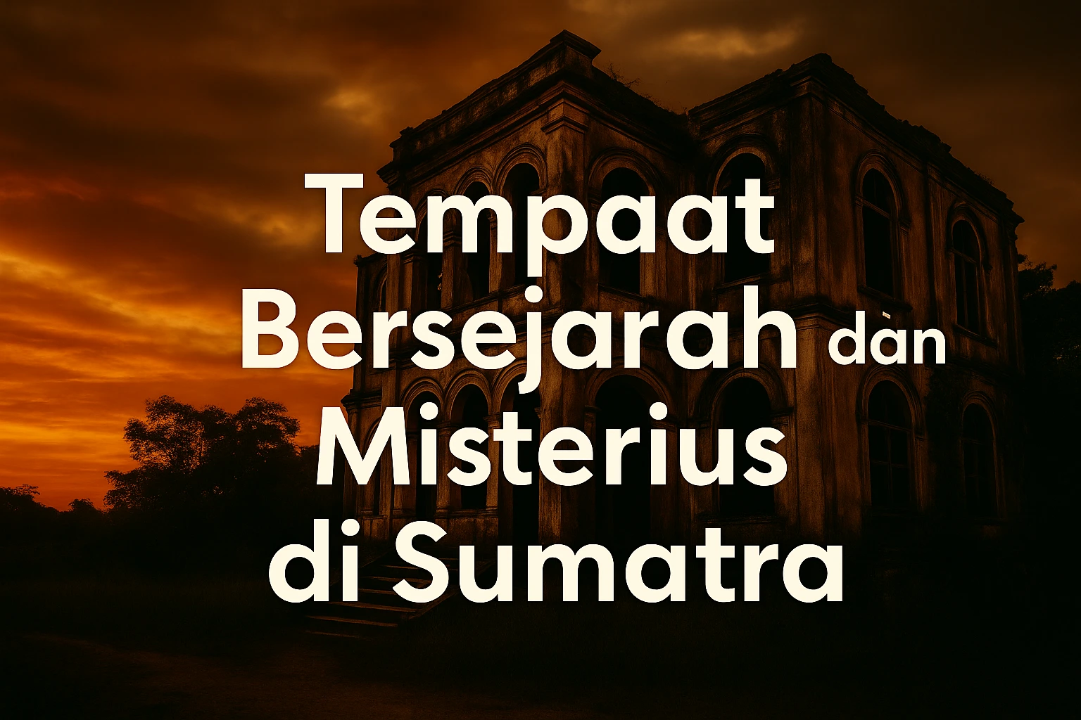 Menyusuri Tempat Bersejarah dan Misterius di Sumatra: Cerita, Suasana, dan Hal-Hal Tak Terjelaskan