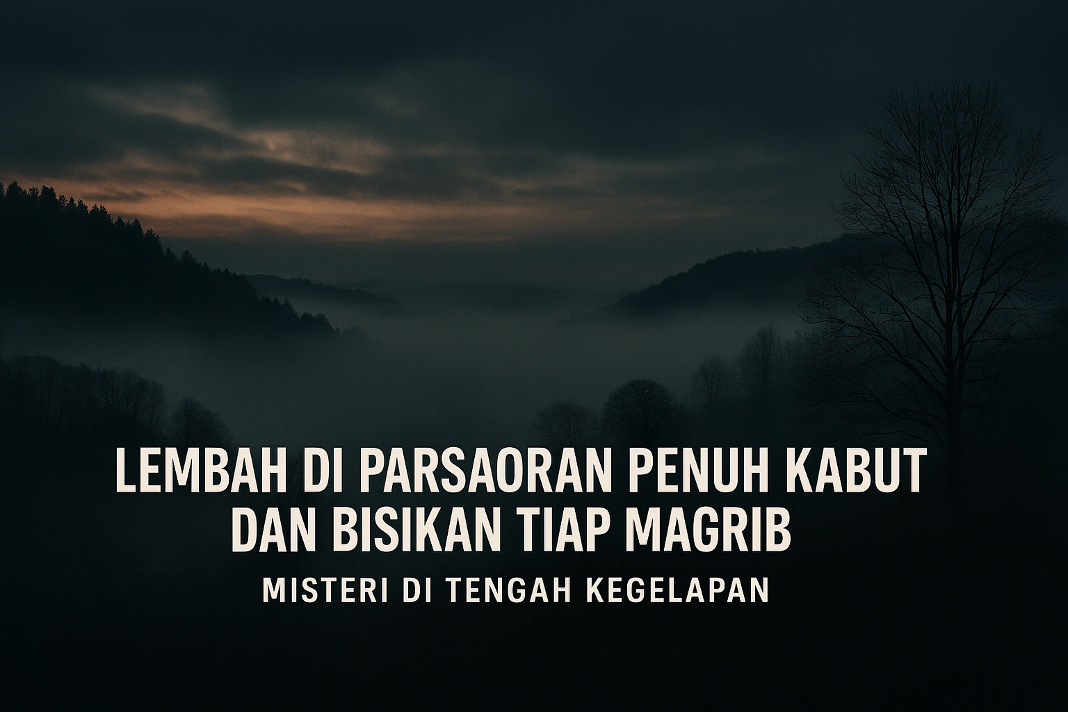 Lembah di Parsaoran Penuh Kabut dan Bisikan Tiap Magrib Misteri di Tengah Kegelapan