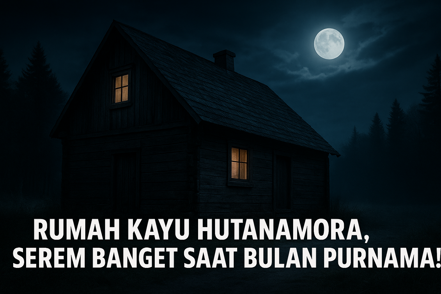 Rumah Kayu Hutanamora, Serem Banget Saat Bulan Purnama!