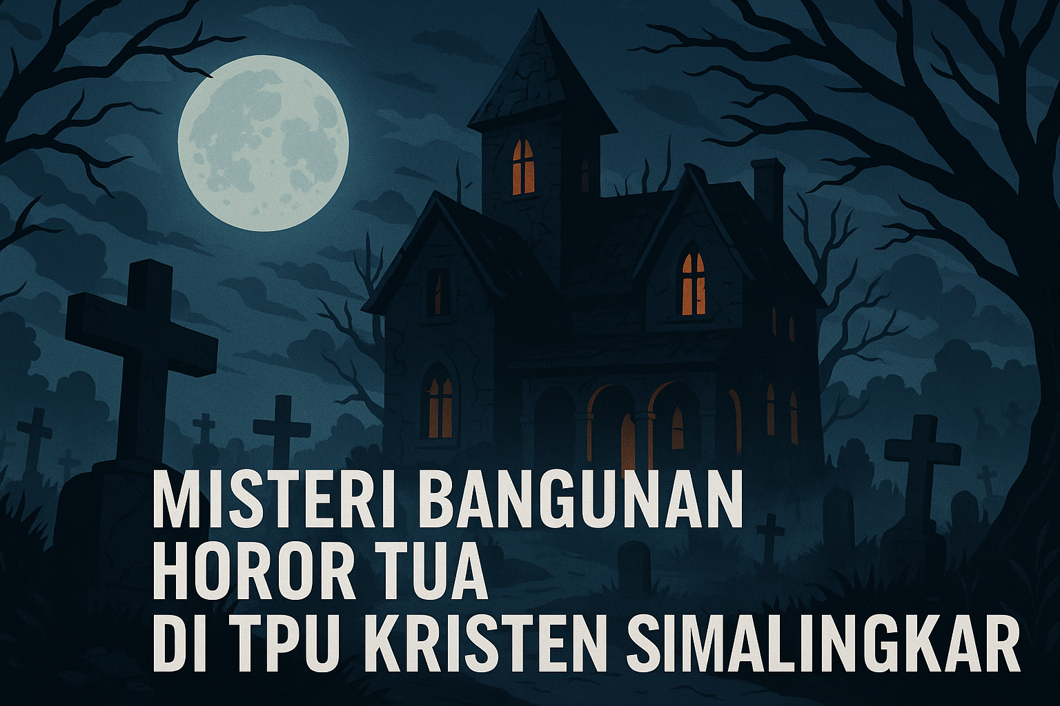 Misteri Bangunan Horor Tua di TPU Kristen Simalingkar