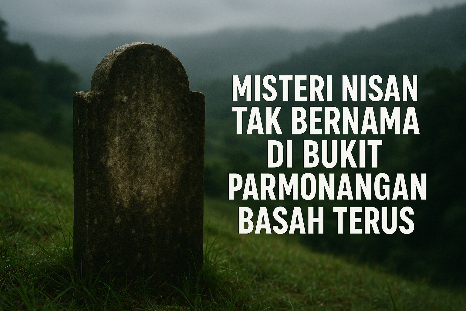 Misteri Nisan Tak Bernama di Bukit Parmonangan Basah Terus