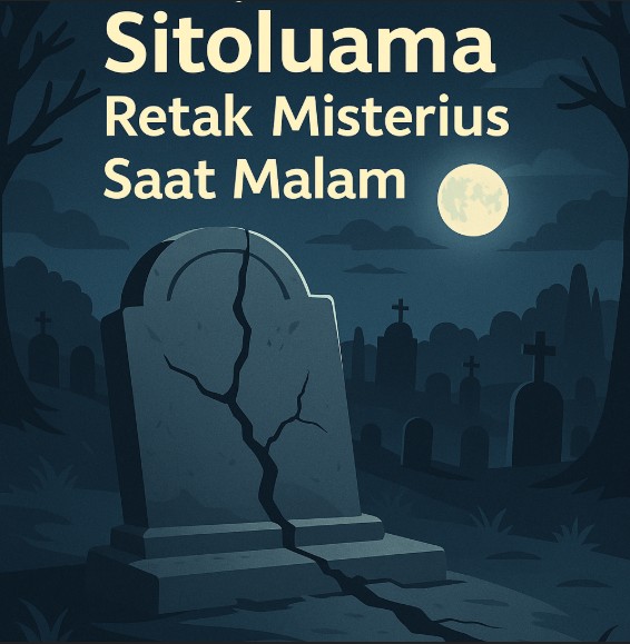 Kuburan Sitoluama Retak Misterius Saat Malam