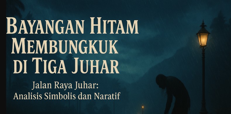 Bayangan hitam membungkuk di Tiga Juhar Jalan Raya Juhar Analisis Simbolis dan Naratif