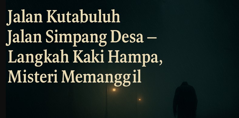 Jalan Kutabuluh Jalan Simpang Desa Langkah Kaki Hampa, Misteri Memanggil