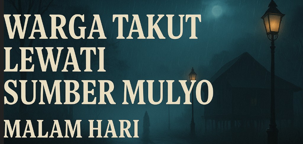 Warga Takut Lewati Sumber Mulyo Malam Hari