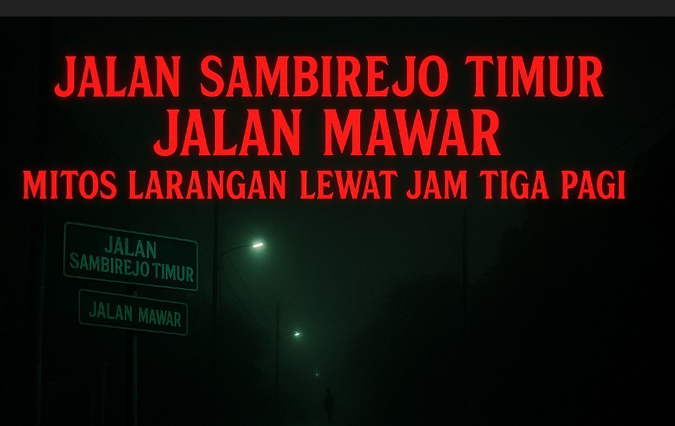 Jalan Sambirejo Timur Jalan Mawar Mitos Larangan Lewat Jam Tiga Pagi